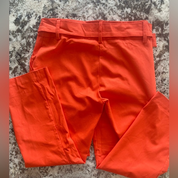 Jules & Leopold orange cropped/capri pants. Size Small - Picture 3 of 6